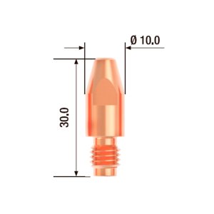 FUBAG Контактный наконечник M8х30 мм ECU D=2.0 мм  (25 шт.) в Москве фото