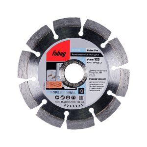 Алмазный отрезной диск FUBAG Beton Pro D125 мм/ 22.2 мм по бетону в Москве фото