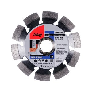 Алмазный отрезной диск FUBAG Universal Extra D125 мм/ 22.2 мм в Москве фото