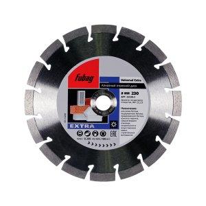 Алмазный отрезной диск FUBAG Universal Extra_ диам. 230/22.2 в Москве фото